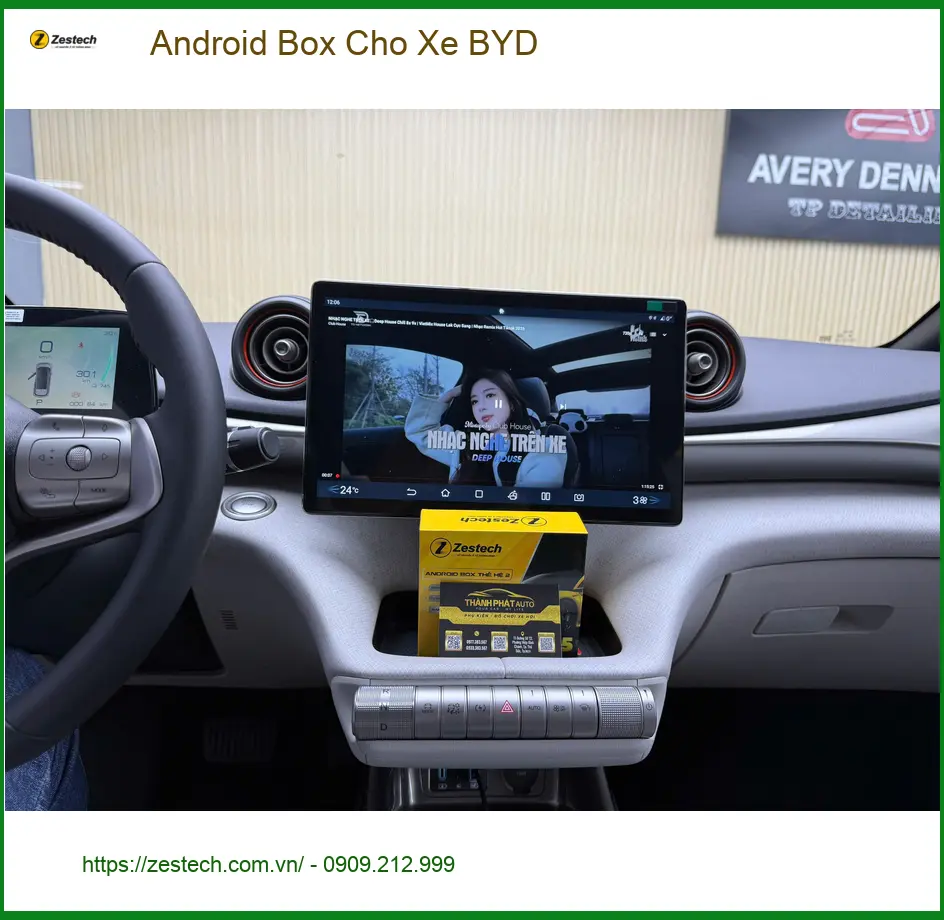 Anh Nhật lắp Android Box cho xe BYD tại Quận 2 để giải trí trên đường công tác ảnh thực tế 3
