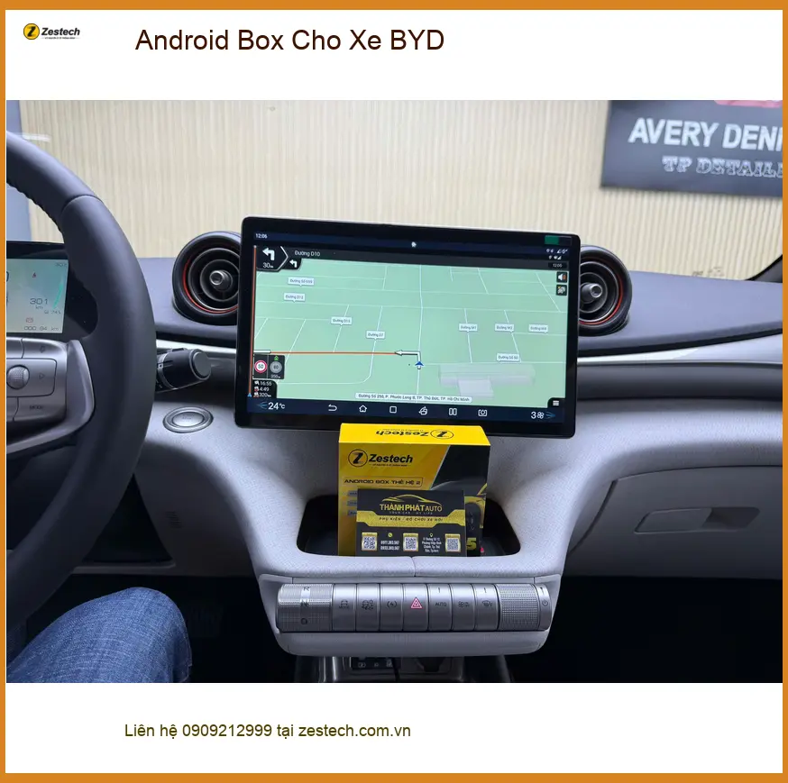 Anh Dũng lắp Android Box cho xe BYD tại Quận 9 để nâng cao trải nghiệm giải trí