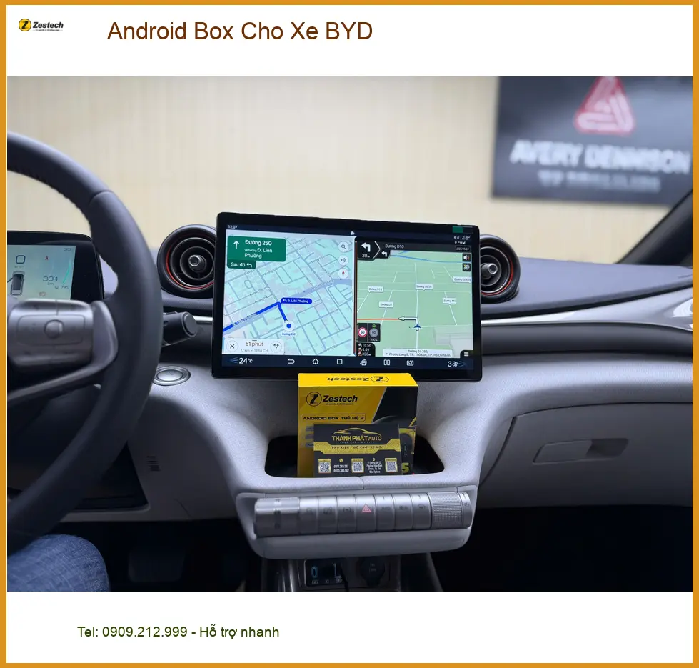 Anh Dũng lắp Android Box cho xe BYD tại Quận 9 để nâng cao trải nghiệm giải trí ảnh thực tế 3