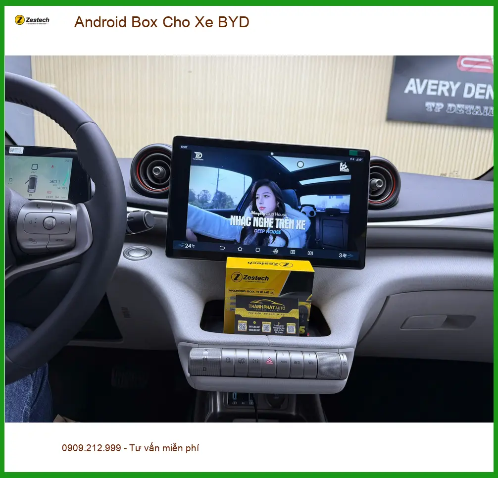 Chị Mai lắp Android Box cho BYD Atto 3 tại Tân Phú để giải trí và dẫn đường ảnh thực tế 4