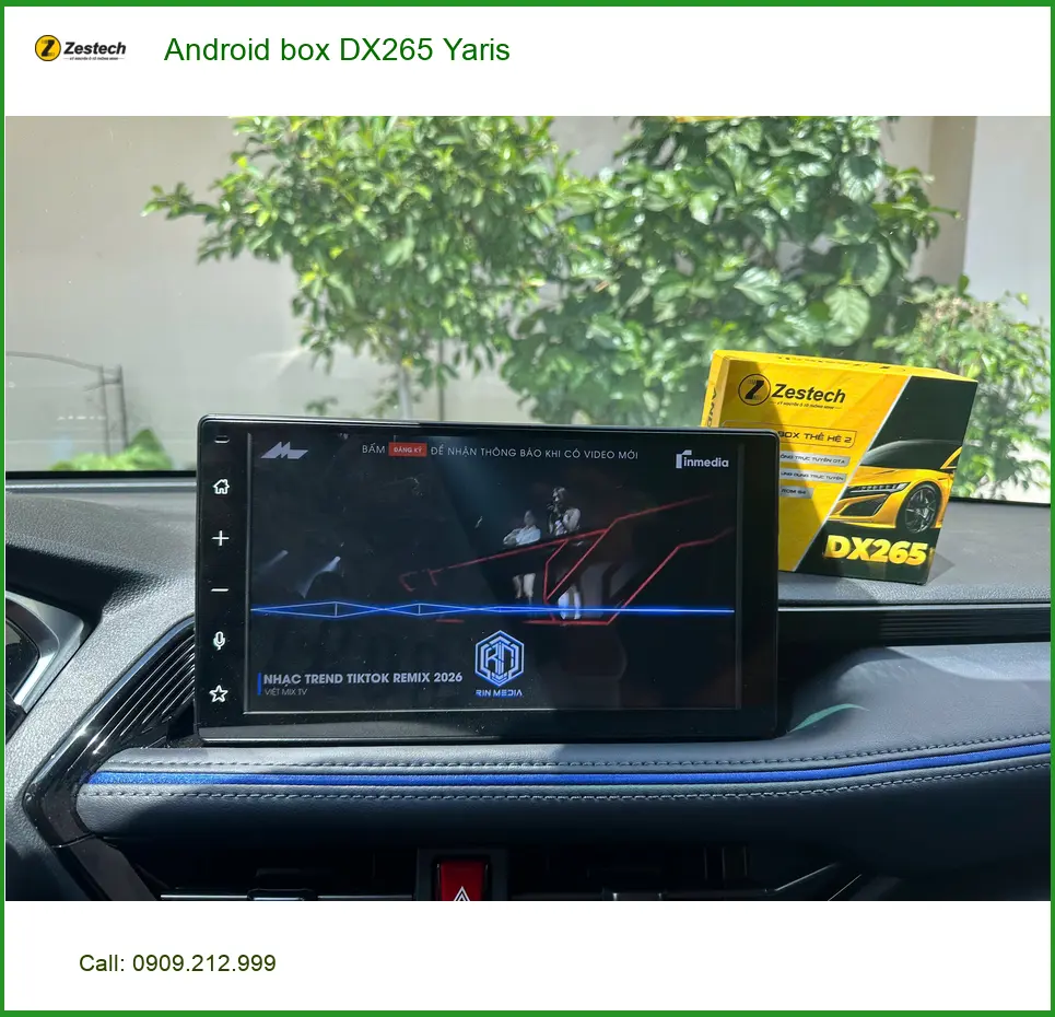 Anh Trọng nâng cấp Android Box DX265 cho Toyota Yaris tại Củ Chi để có giải trí thông minh. ảnh thực tế 3