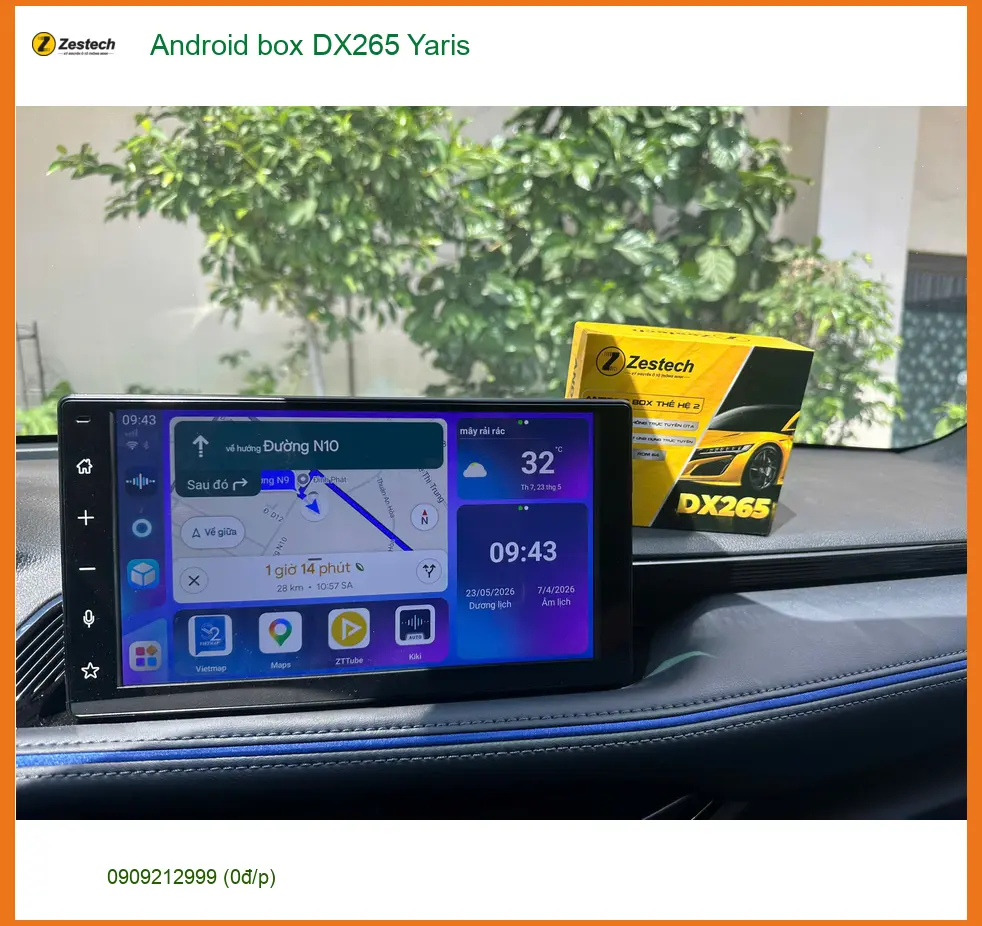 Anh Trọng nâng cấp Android Box DX265 cho Toyota Yaris tại Củ Chi để có giải trí thông minh. ảnh thực tế 4