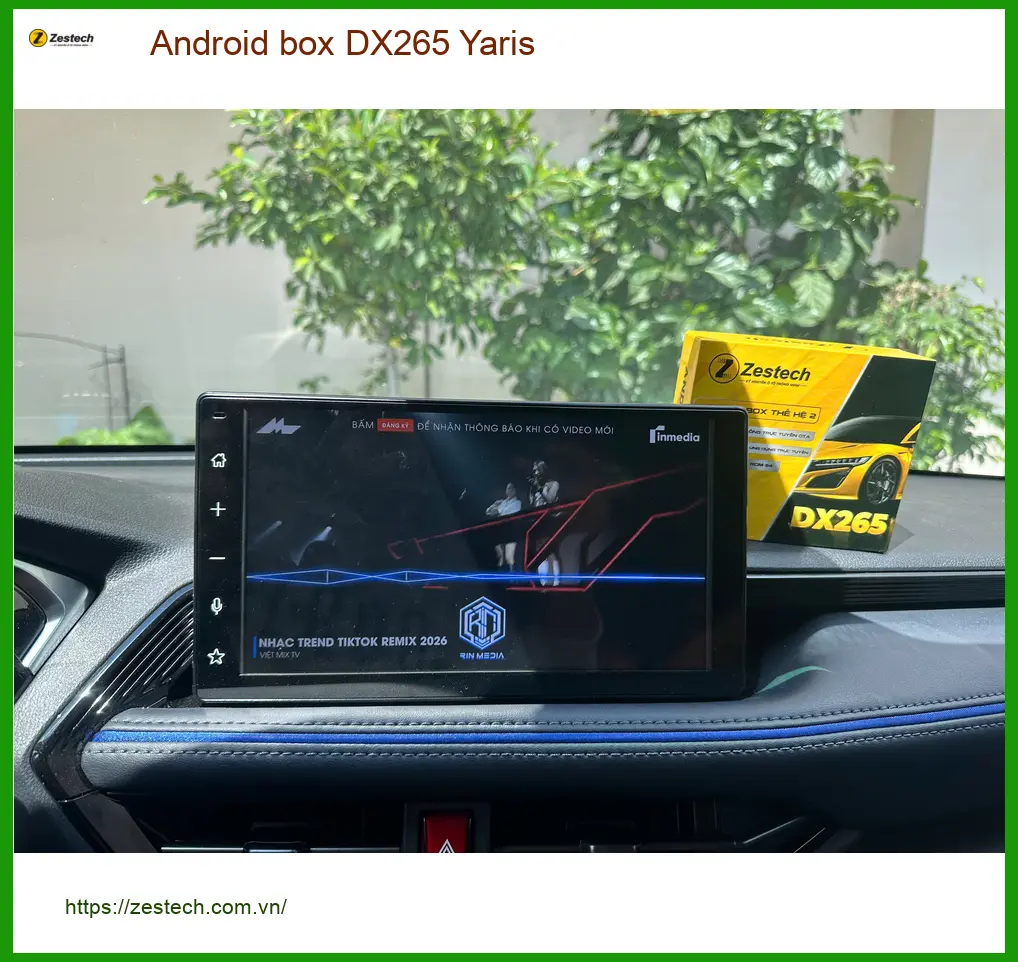 Chị Thảo lắp Android Box DX265 cho Toyota Yaris tại Hóc Môn xem dẫn đường ảnh thực tế 4