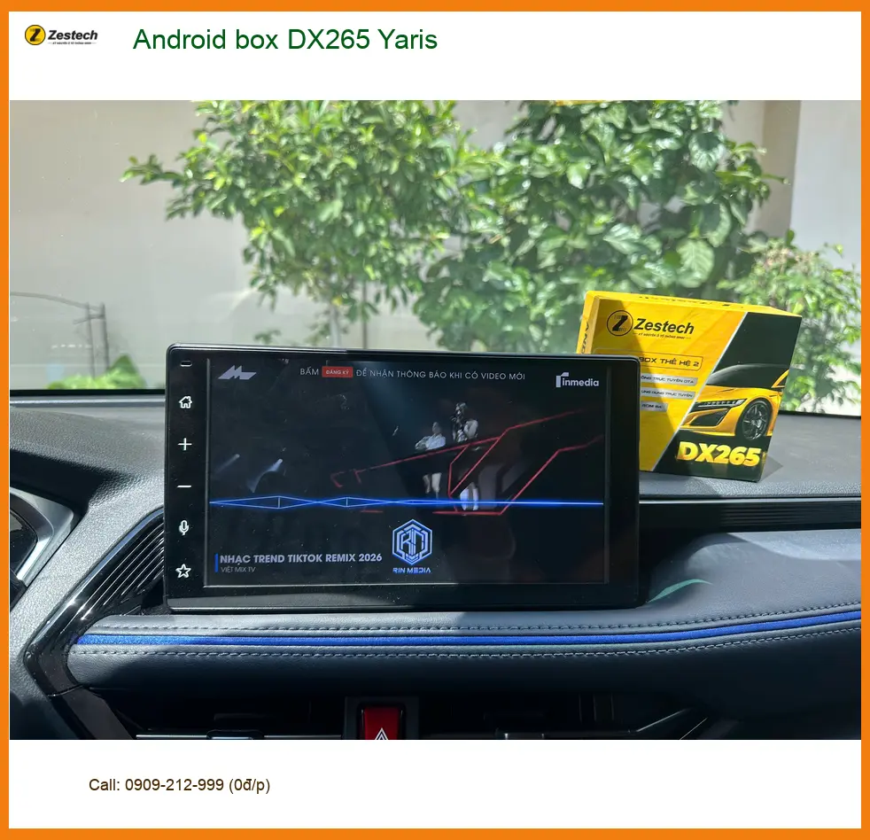 Anh Duy lắp Android box DX265 cho Toyota Yaris tại Cần Giờ