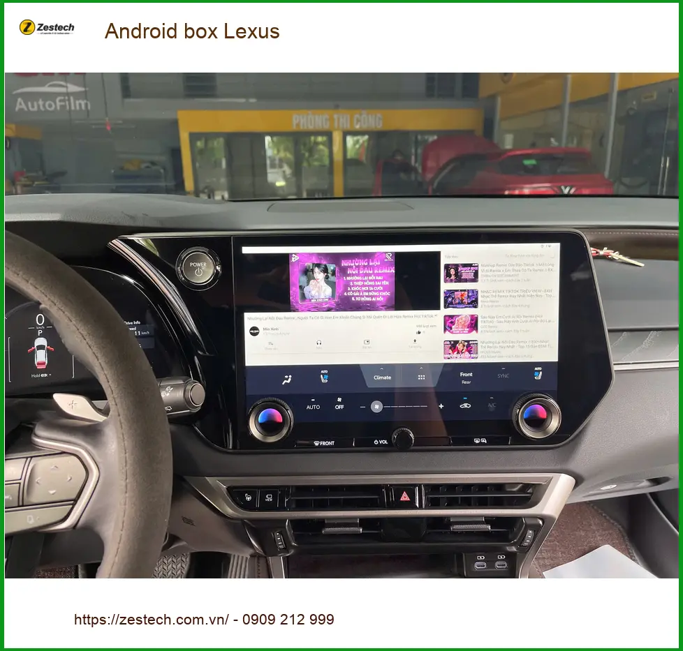 Chú Minh lắp Android Box cho Lexus GX460 tại Quận 8 để có thêm ứng dụng giải trí