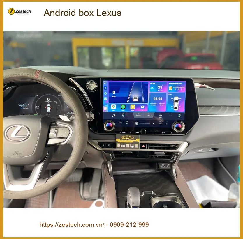 Chú Minh lắp Android Box cho Lexus GX460 tại Quận 8 để có thêm ứng dụng giải trí ảnh thực tế 4