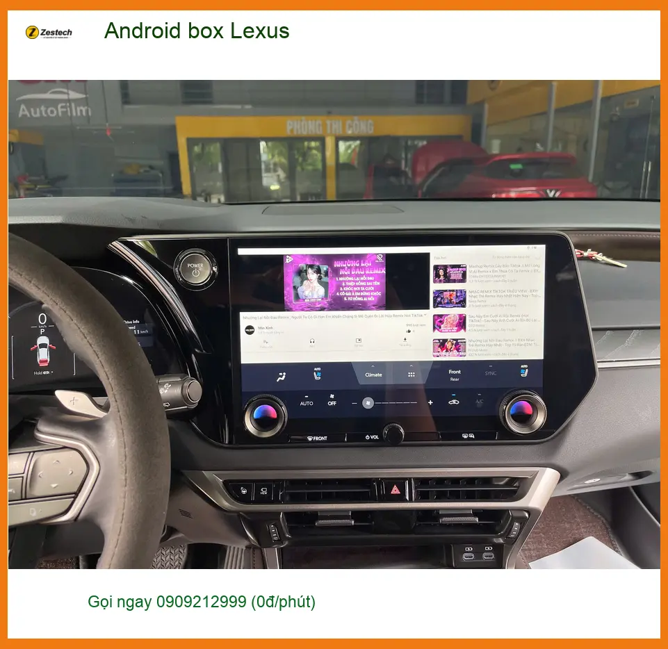 Anh Dũng lắp Android box Lexus ES300h chính hãng tại Quận 3