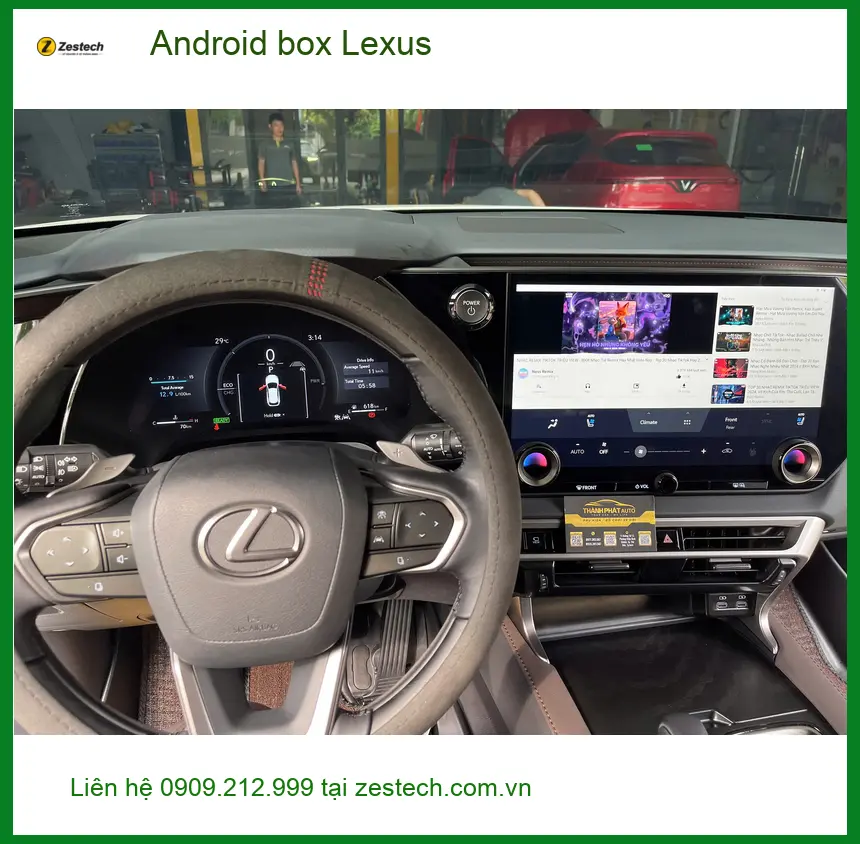 Anh Dũng lắp Android box Lexus ES300h chính hãng tại Quận 3 ảnh thực tế 5