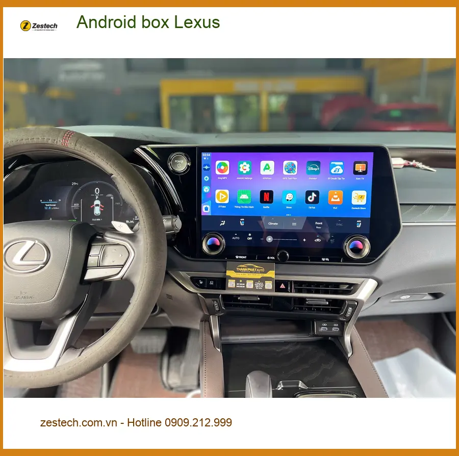 Anh Lâm lắp Android box Lexus RX 350 tại Quận 9 để giải trí trên xe tiện lợi hơn ảnh thực tế 2
