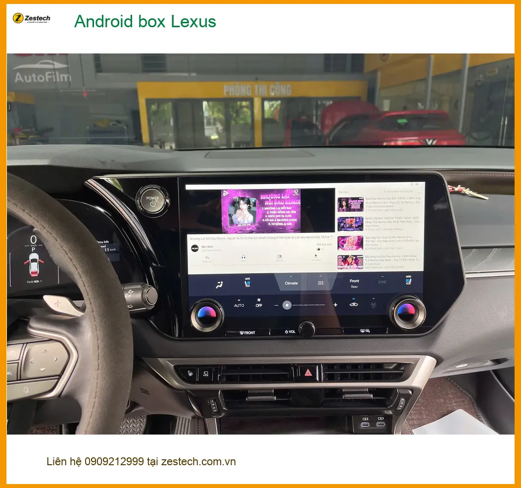 Anh Minh lắp Android Box Lexus chính hãng tại Quận 2 vì muốn giải trí tiện lợi hơn ảnh thực tế 3