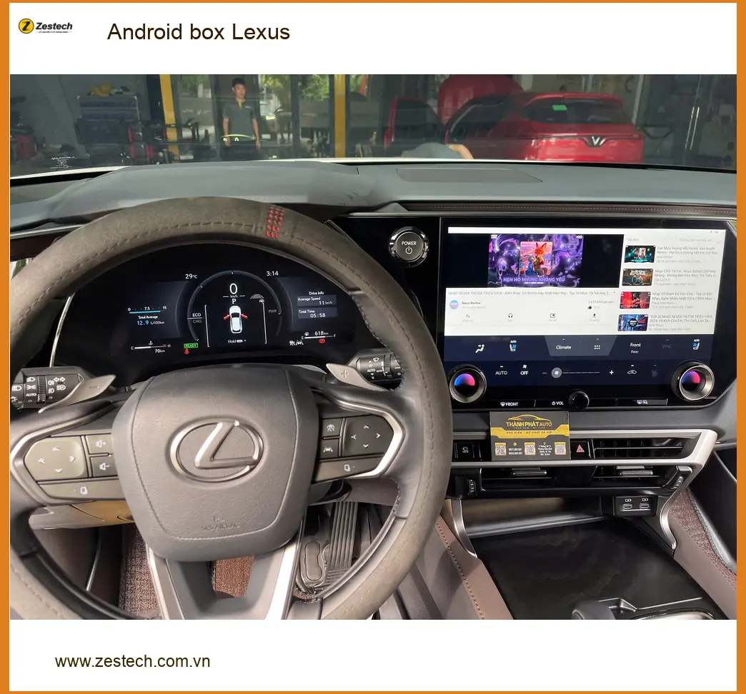 Anh Minh lắp Android Box Lexus chính hãng tại Quận 2 vì muốn giải trí tiện lợi hơn ảnh thực tế 5