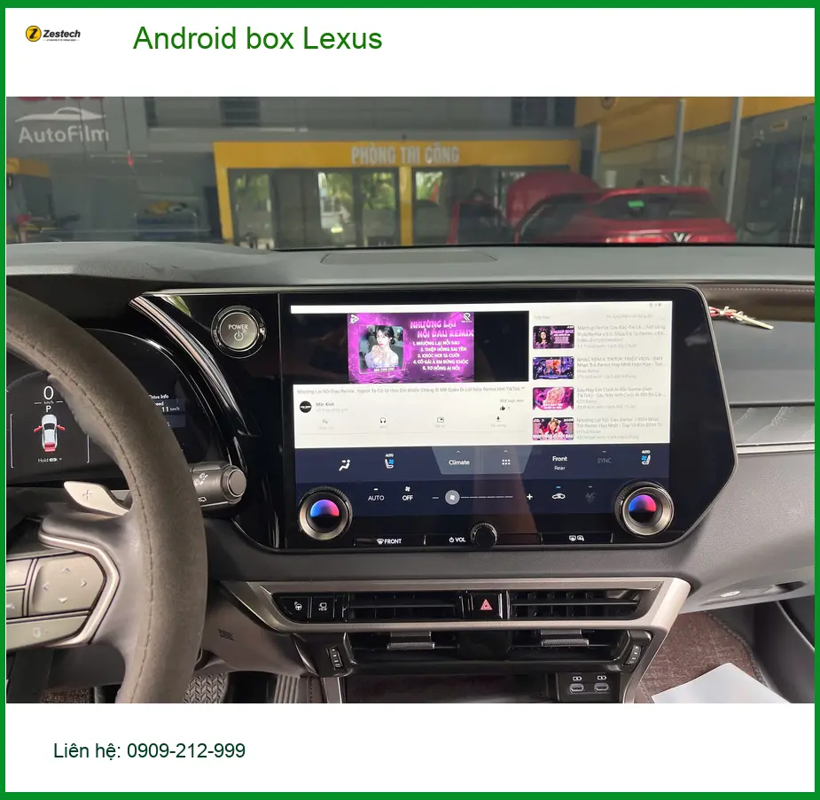 Anh Nhật nâng cấp Android Box Lexus tại Hóc Môn để có thêm giải trí.