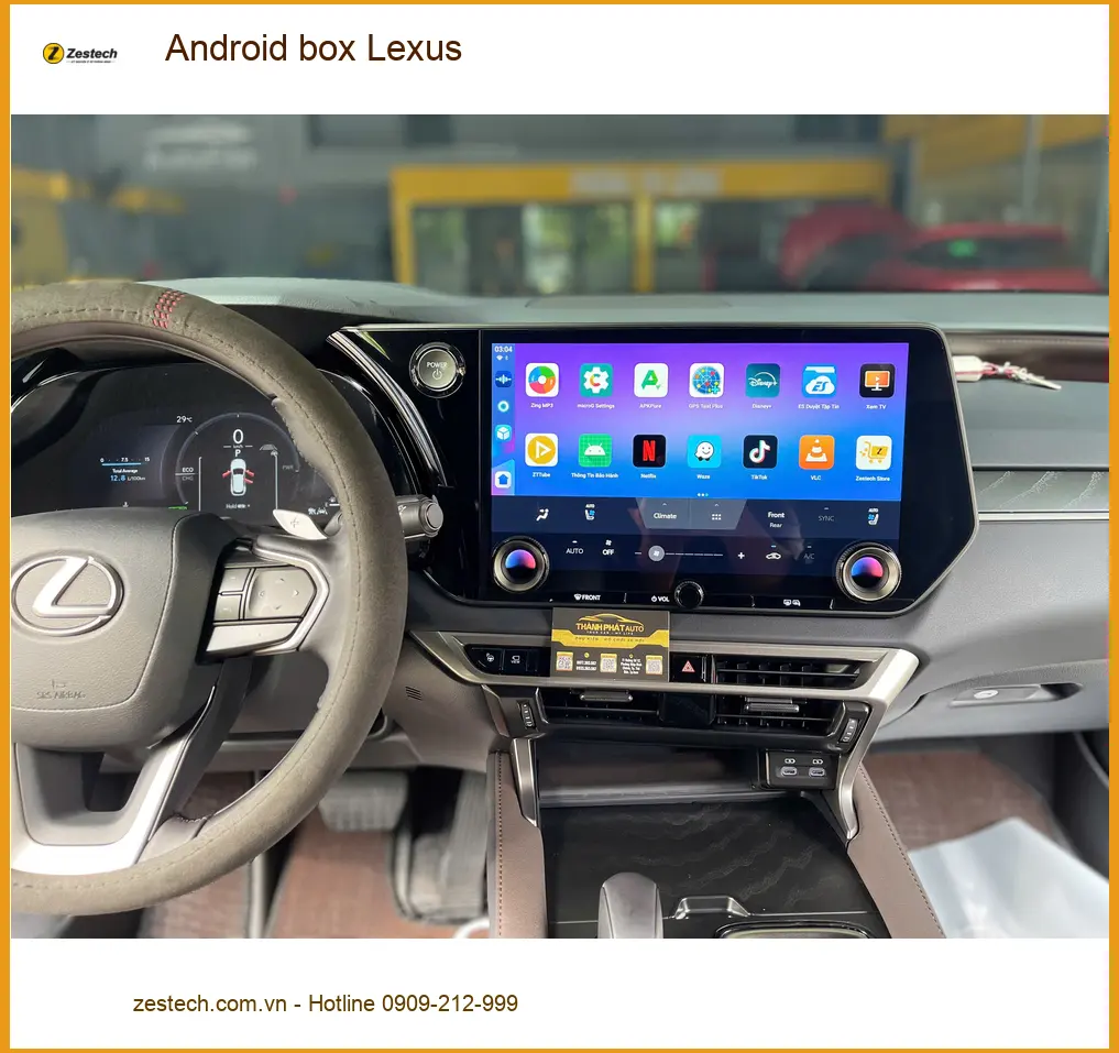 Địa chỉ lắp Android Box Lexus RX 350 cho Anh Tuấn Kiệt tại Cần Giờ uy tín