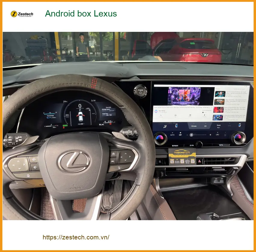 Chị Thảo lắp Android box Lexus ES250 tại Quận 1 để nâng cấp giải trí ảnh thực tế 4
