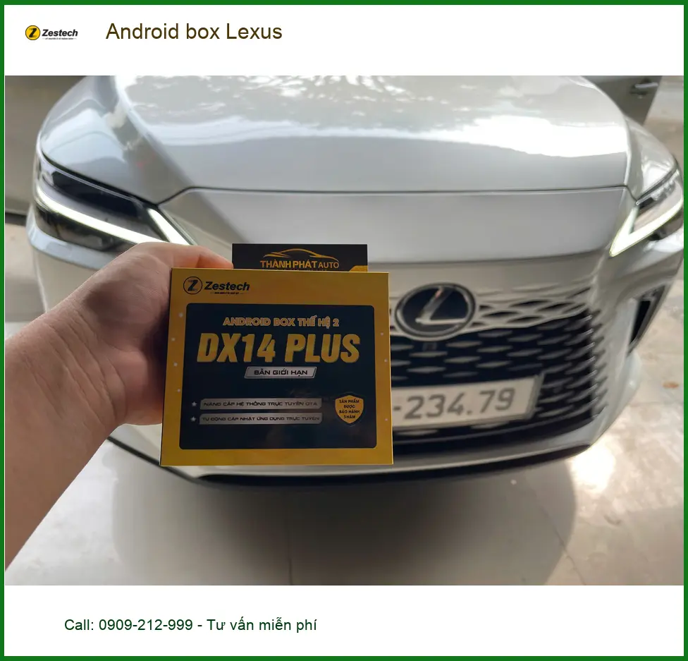Chị Thảo lắp Android box Lexus ES250 tại Quận 1 để nâng cấp giải trí ảnh thực tế 5