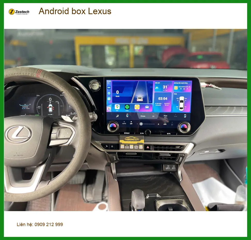 Chú Minh lắp Android box Lexus IS 250 Quận Phú Nhuận cho chuyến đi đường dài ảnh thực tế 3
