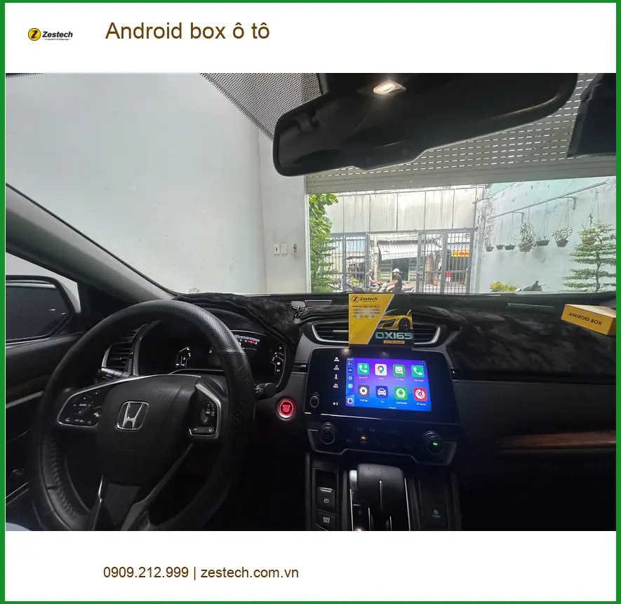 Anh Kiên lắp Android box ô tô cho Honda CRV Hóc Môn để giải trí thông minh