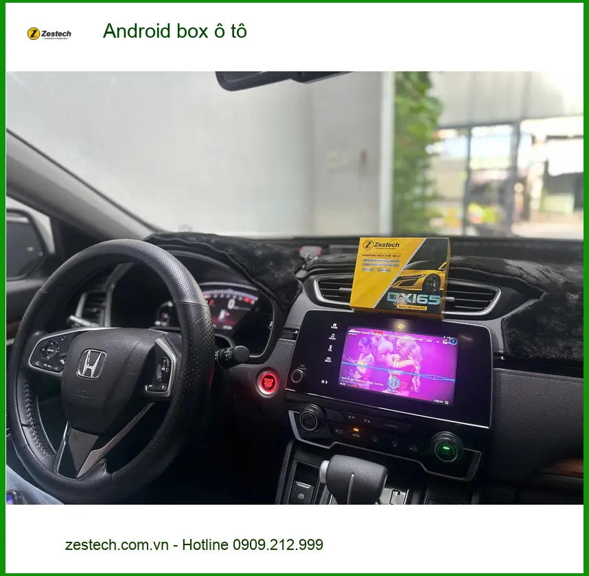 Anh Kiên lắp Android box ô tô cho Honda CRV Hóc Môn để giải trí thông minh ảnh thực tế 2