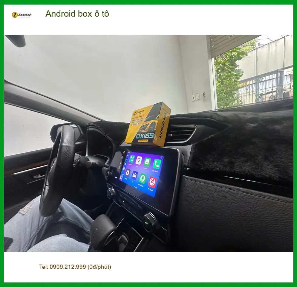 Anh Kiên lắp Android box ô tô cho Honda CRV Hóc Môn để giải trí thông minh ảnh thực tế 3