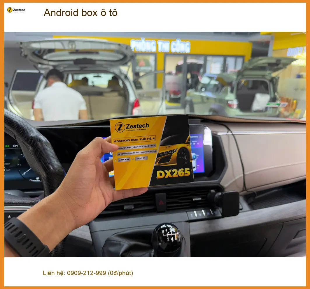 Anh Quang lắp Android box ô tô cho Accent tại Quận 9 giải trí đa phương tiện