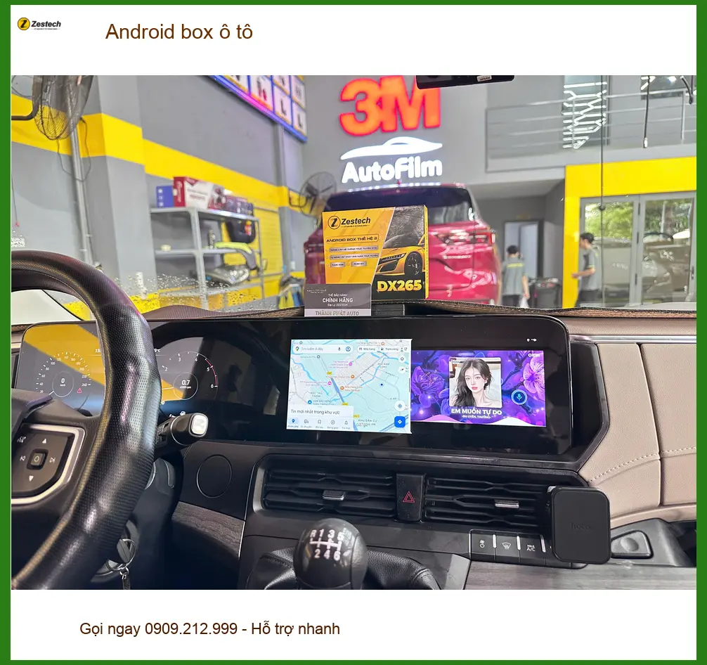 Anh Quang lắp Android box ô tô cho Accent tại Quận 9 giải trí đa phương tiện ảnh thực tế 2