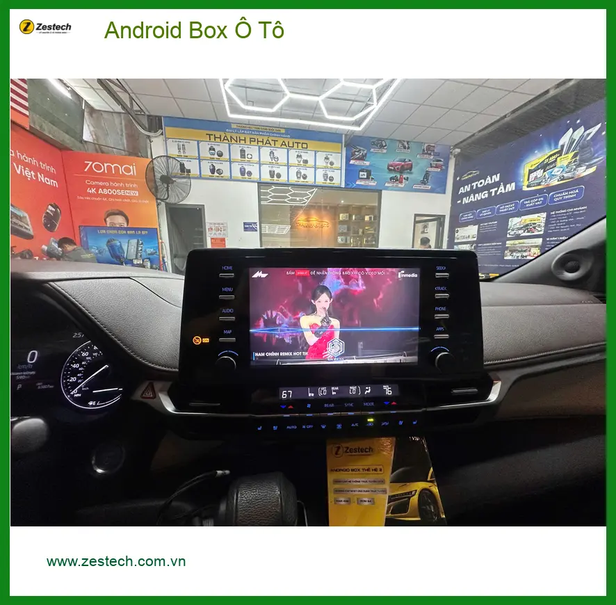 Anh Khoa lắp Android Box Ô Tô cho Honda CR-V tại Quận 9 xem phim giải trí ảnh thực tế 3