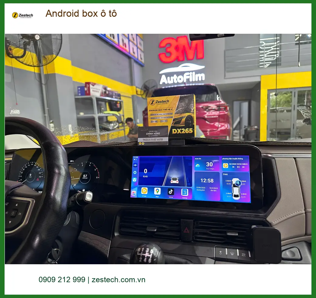 Chị Bảo Trâm lắp Android box ô tô Kia K3 tại Nhà Bè để có giải trí đa nhiệm ảnh thực tế 3