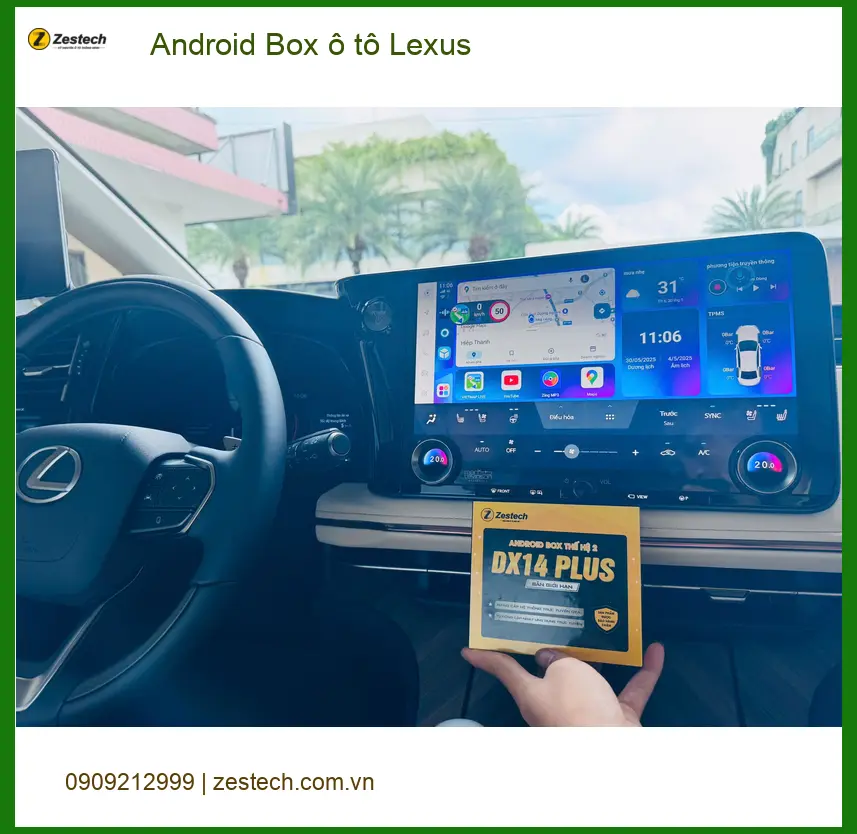 Anh Lợi gắn Android Box ô tô Lexus tại Quận 10 để có đủ tiện ích ảnh thực tế 5