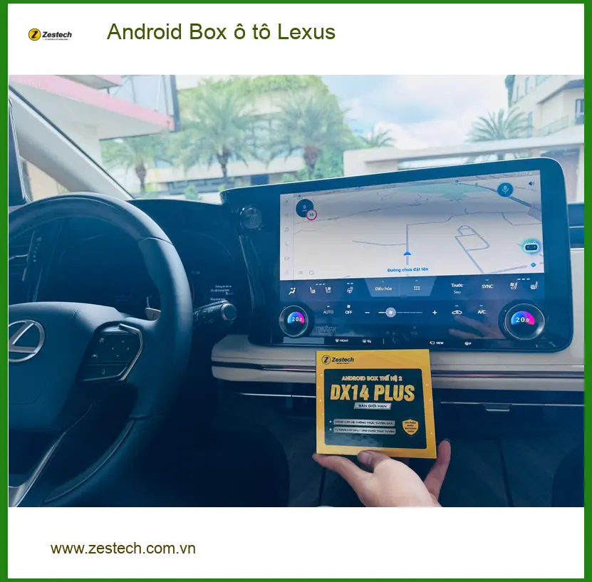 Anh Duy lắp Android Box ô tô Lexus Quận 9 để giải trí khi chờ con ảnh thực tế 5