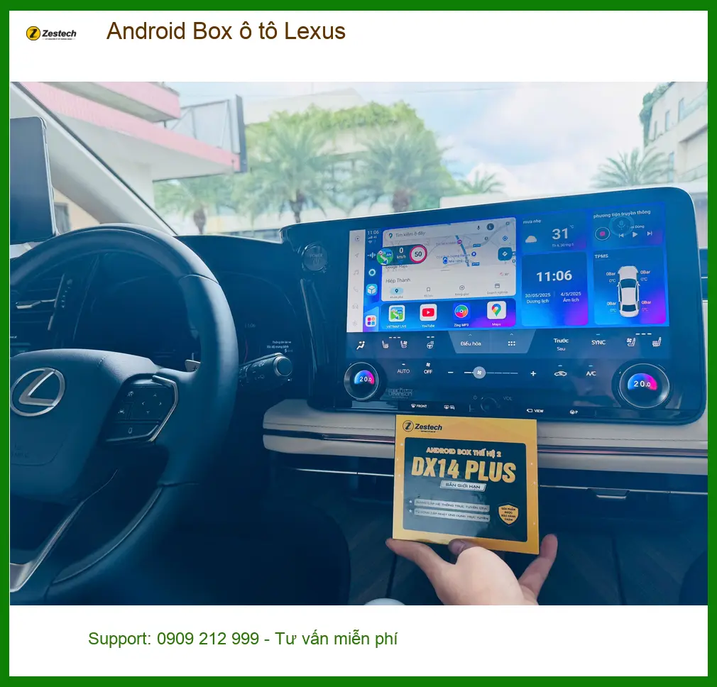 Anh Quốc lắp Android Box ô tô Lexus RX350 tại Quận Thủ Đức ảnh thực tế 4
