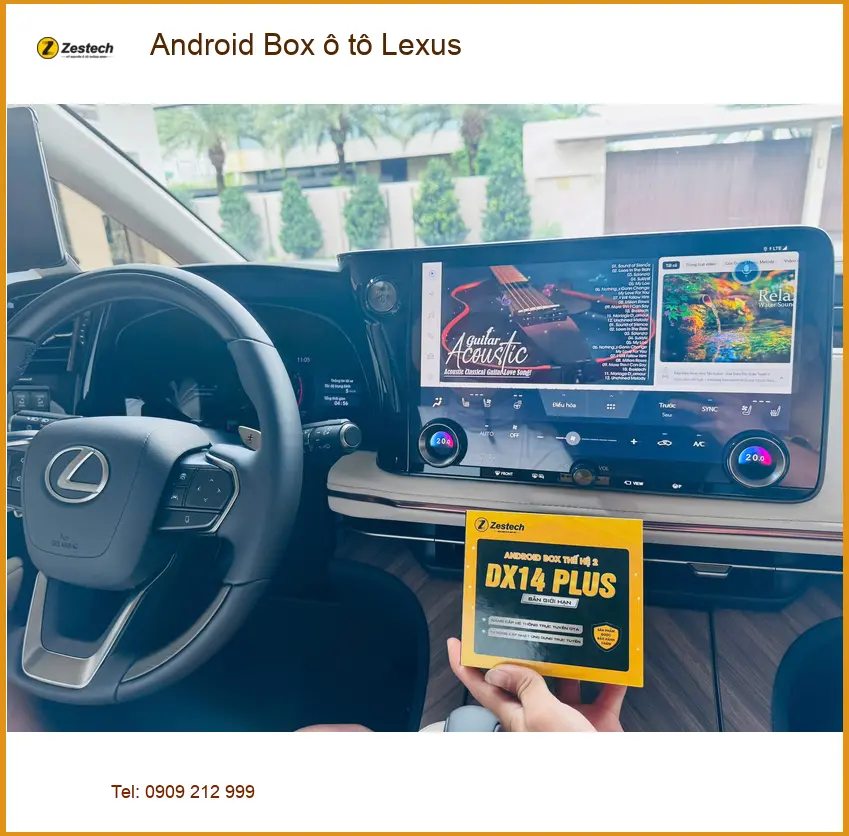 Chú Tấn lắp Android Box ô tô cho Lexus ES 300h tại Quận Bình Thạnh muốn nâng cấp màn hình zin