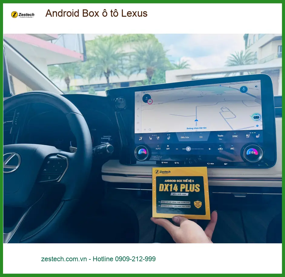 Chú Tấn lắp Android Box ô tô cho Lexus ES 300h tại Quận Bình Thạnh muốn nâng cấp màn hình zin ảnh thực tế 3