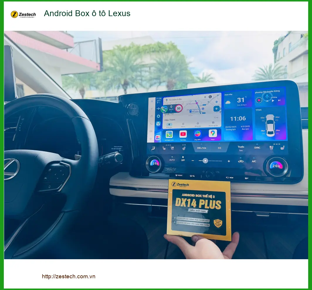 Anh Khải lắp Android Box ô tô Lexus RX350 tại Hóc Môn để giải trí trên xe ảnh thực tế 2