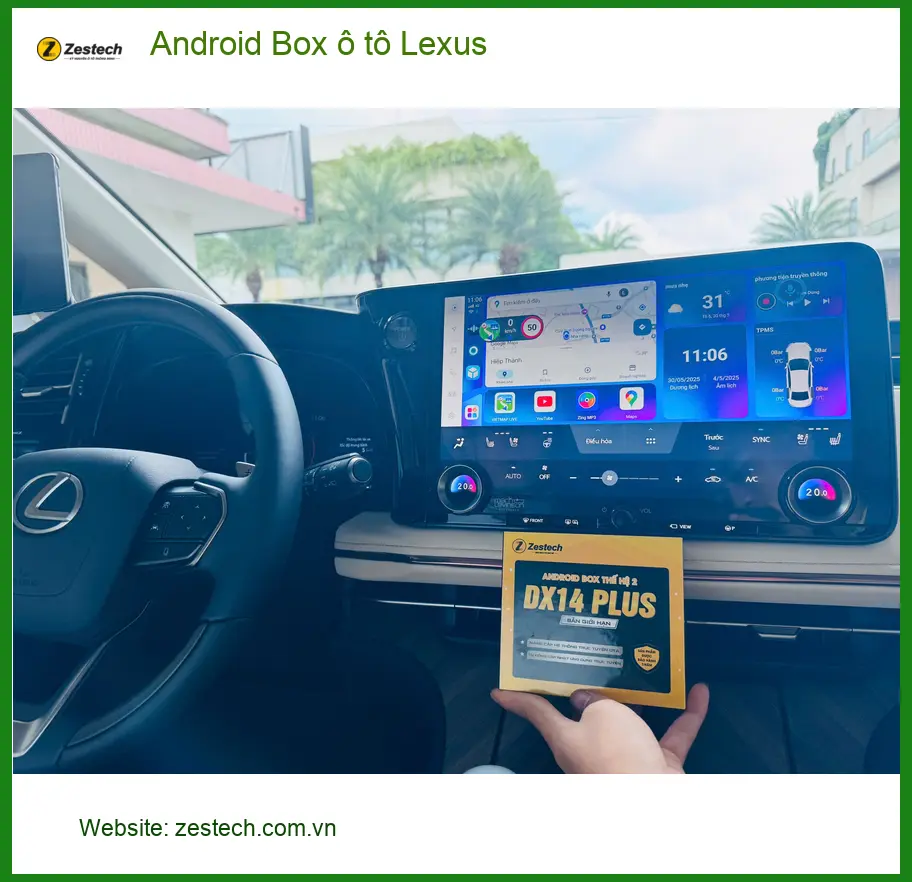 Anh Khải lắp Android Box ô tô Lexus RX350 tại Hóc Môn để giải trí trên xe ảnh thực tế 5