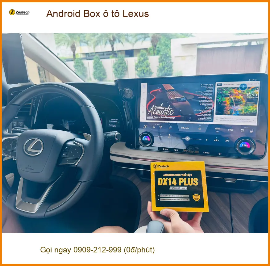 Anh Tùng lắp Android Box ô tô Lexus RX 350 tại Quận 2 để trải nghiệm giải trí đỉnh cao