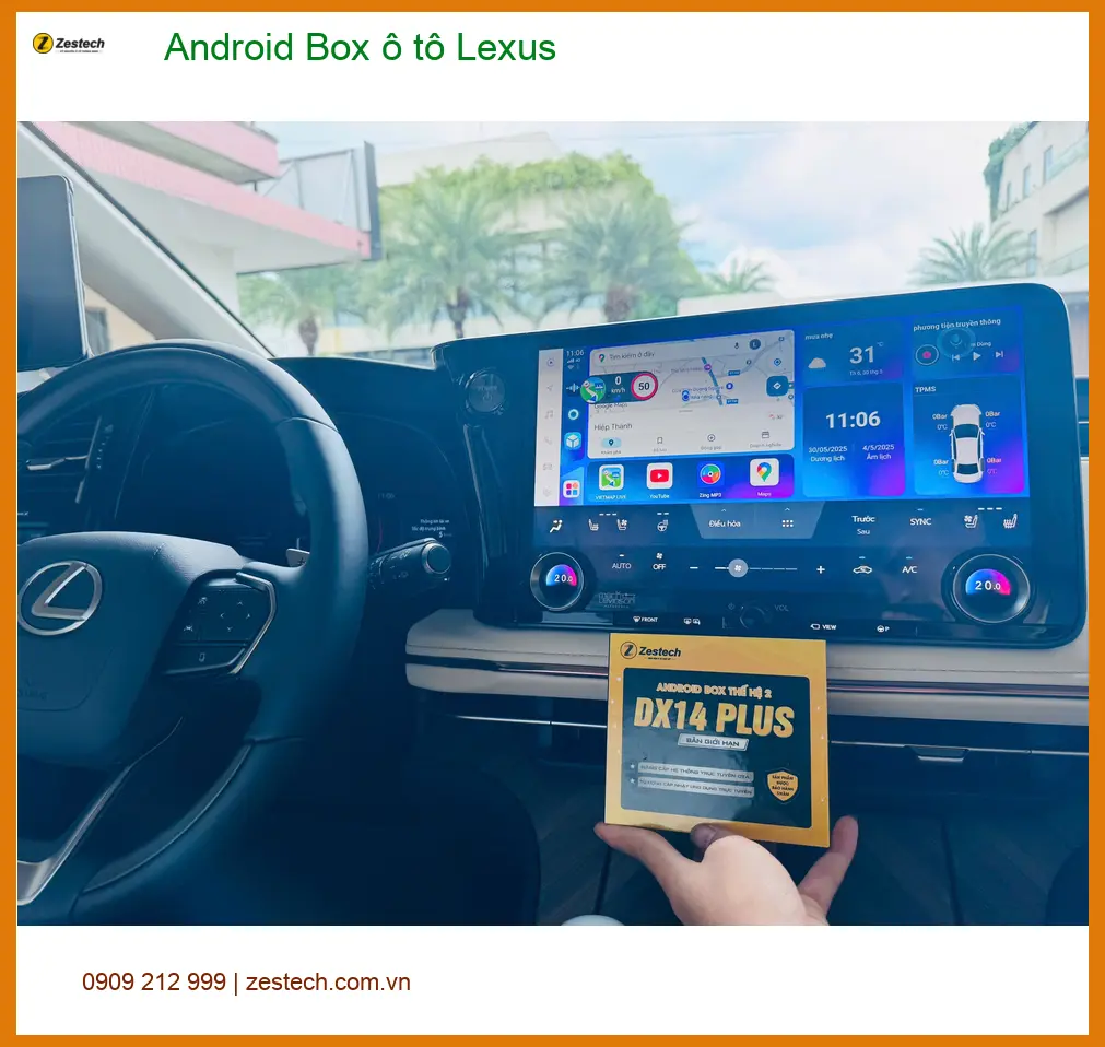 Anh Tùng lắp Android Box ô tô Lexus RX 350 tại Quận 2 để trải nghiệm giải trí đỉnh cao ảnh thực tế 2