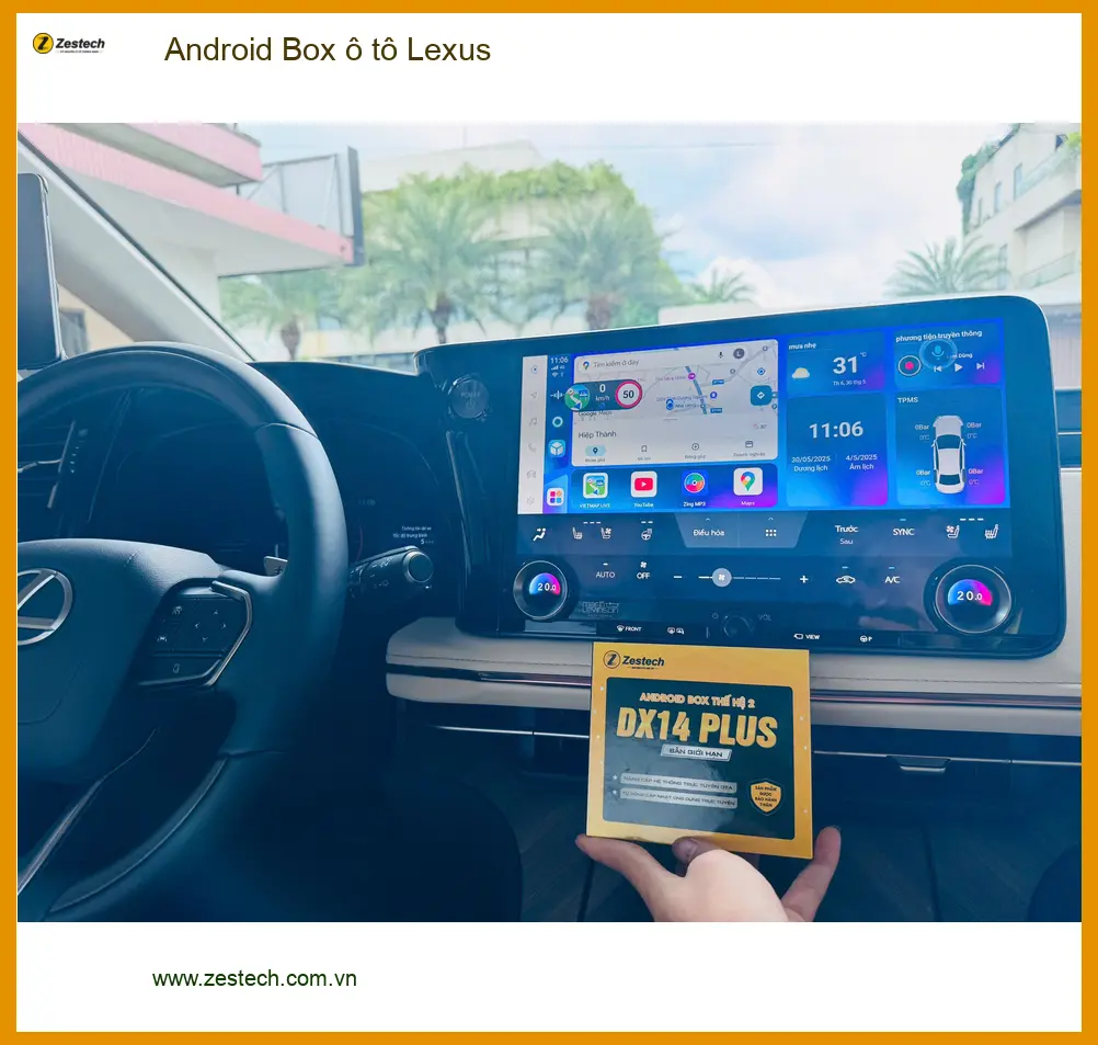 Anh Tùng lắp Android Box ô tô Lexus RX 350 tại Quận 2 để trải nghiệm giải trí đỉnh cao ảnh thực tế 5