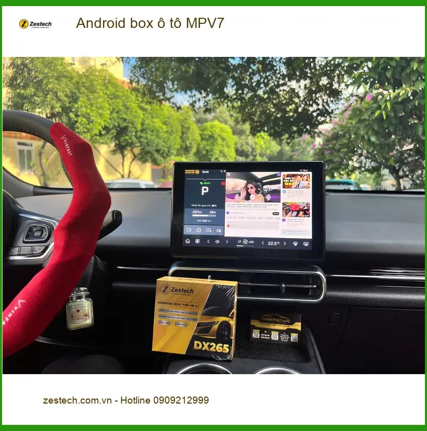 Chú Phi lắp Android box ô tô MPV7 cho Kia Carnival ở Quận 2 để giải trí trên xe ảnh thực tế 3