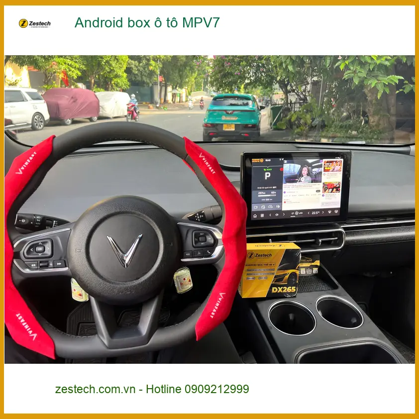 Chú Phi lắp Android box ô tô MPV7 cho Kia Carnival ở Quận 2 để giải trí trên xe ảnh thực tế 4