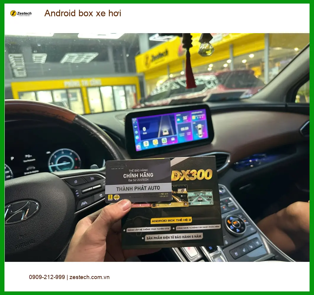 Anh Huy lắp Android box xe hơi Hyundai Accent tại Quận Huyện Nhà Bè để giải trí thông minh