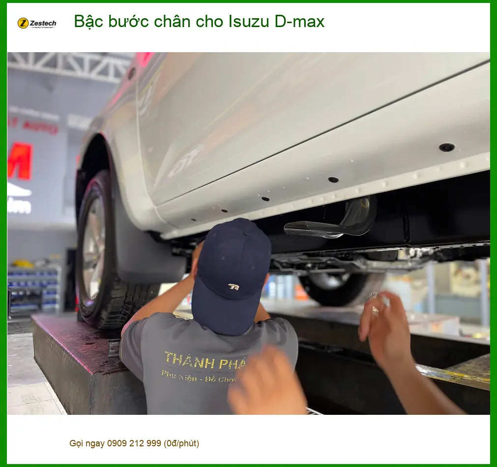 Anh Khôi lắp bậc bước chân cho Isuzu D-max tại Hóc Môn để xe thêm tiện nghi và mạnh mẽ ảnh thực tế 2