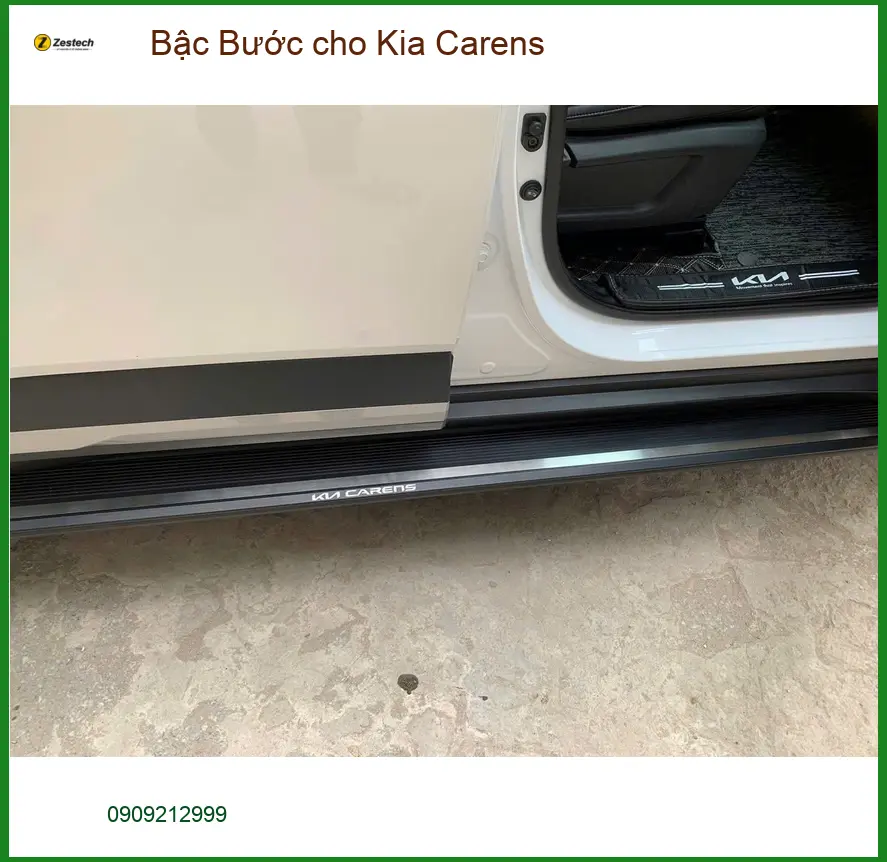 Anh Tấn lắp Bậc Bước cho Kia Carens tại Quận 2 để gia đình lên xuống xe dễ dàng ảnh thực tế 3