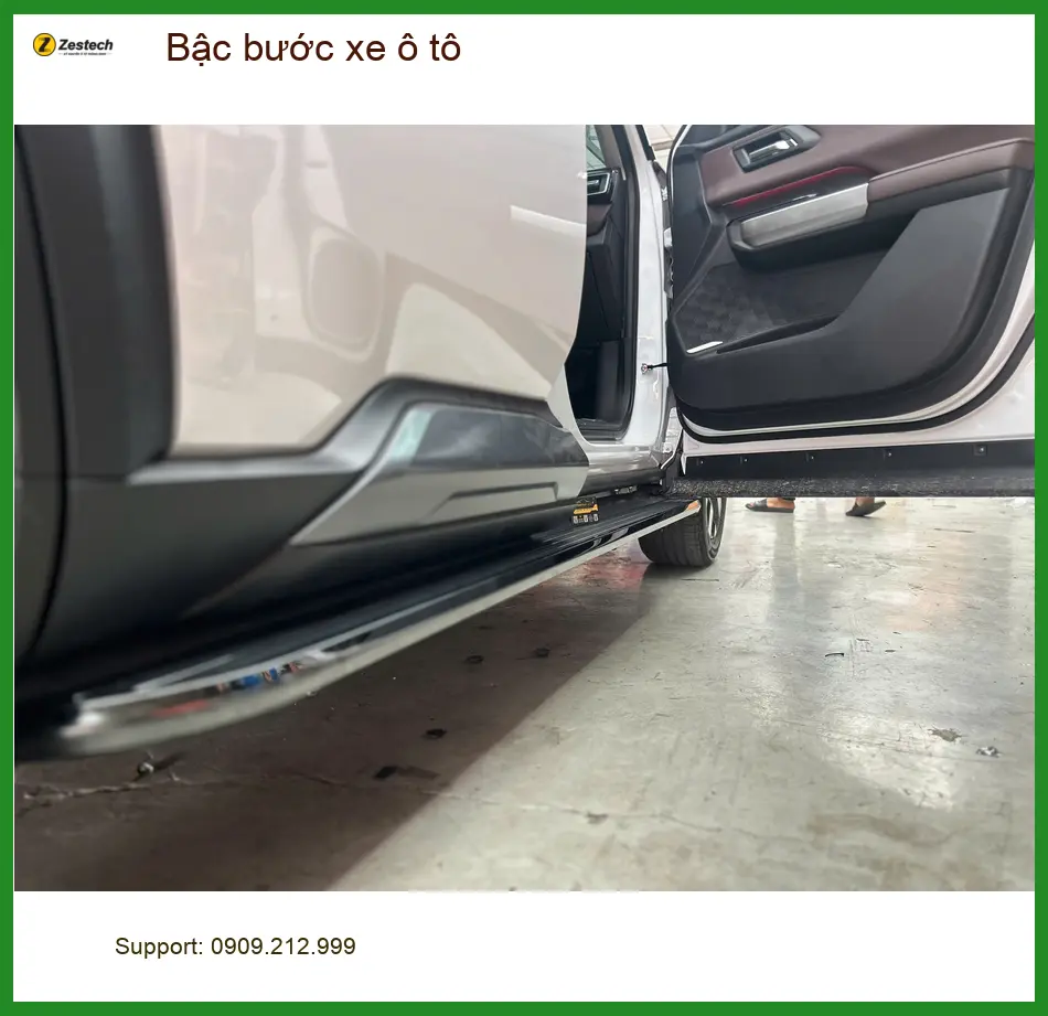 Cô Thảo lắp bậc bước xe ô tô Kia Sorento tại Quận 7 để bé nhỏ lên xuống tiện lợi hơn ảnh thực tế 2