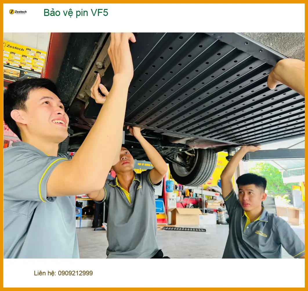 Anh Thiện lắp hệ thống bảo vệ pin VF5 tại Quận 10 tránh suy giảm hiệu năng ảnh thực tế 5