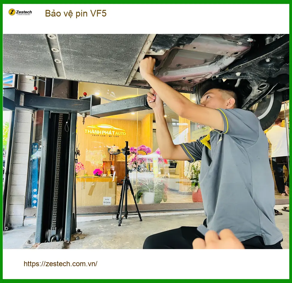 Anh Minh bảo vệ pin VinFast VF5 tại Quận 12 vì lo tuổi thọ pin khi đi xa ảnh thực tế 5