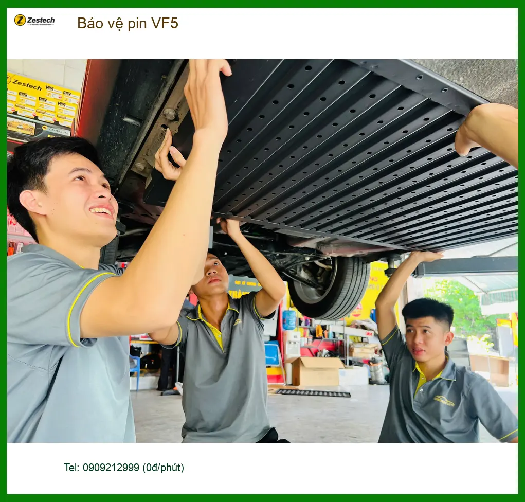 Dịch vụ Bảo vệ pin VF5 uy tín cho xe Chị Nguyệt tại Quận Phú Nhuận ảnh thực tế 2