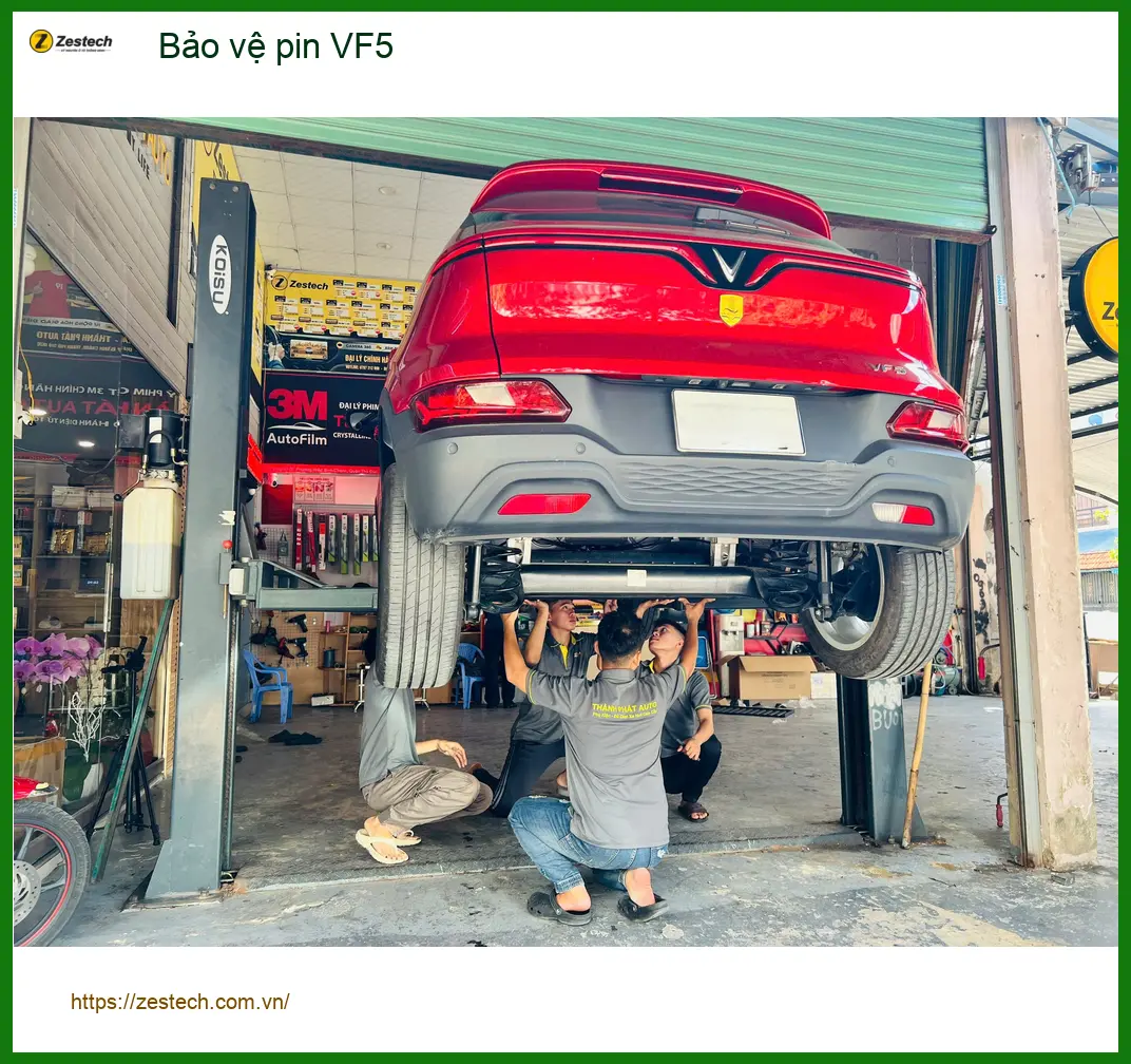 Dịch vụ Bảo vệ pin VF5 uy tín cho xe Chị Nguyệt tại Quận Phú Nhuận ảnh thực tế 3