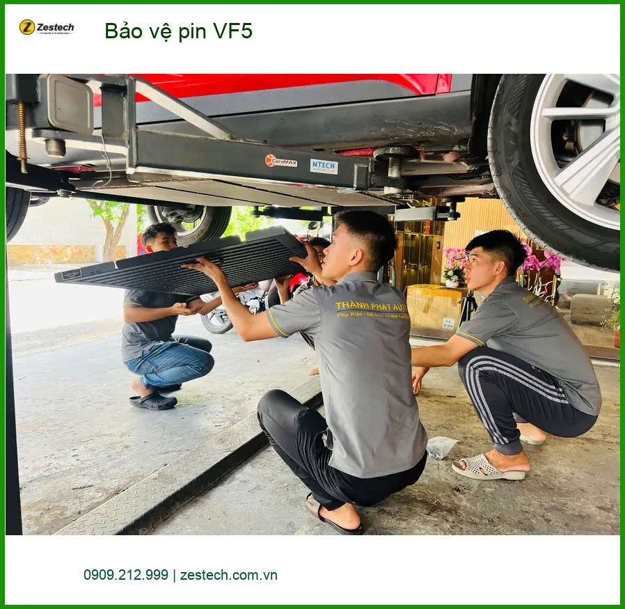 Dịch vụ Bảo vệ pin VF5 uy tín cho xe Chị Nguyệt tại Quận Phú Nhuận ảnh thực tế 4