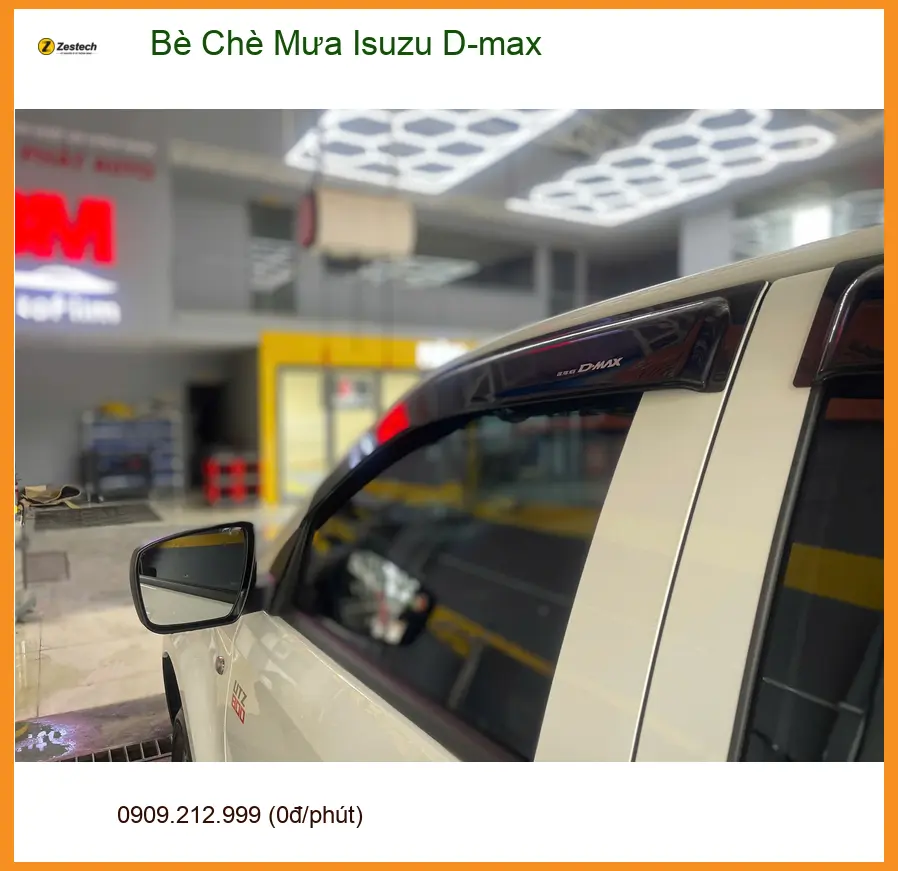 Anh Tùng lắp Bè Che Mưa Isuzu D-max tại Quận 12 để che mưa hiệu quả hơn ảnh thực tế 2