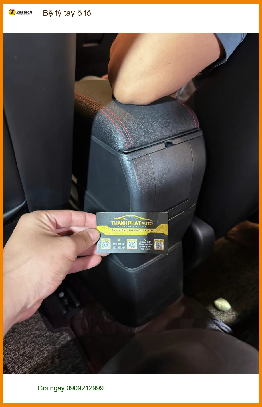 Chú Phong lắp bệ tỳ tay ô tô cho Honda Civic tại Quận Tân Bình để hành trình lái êm ái hơn ảnh thực tế 4